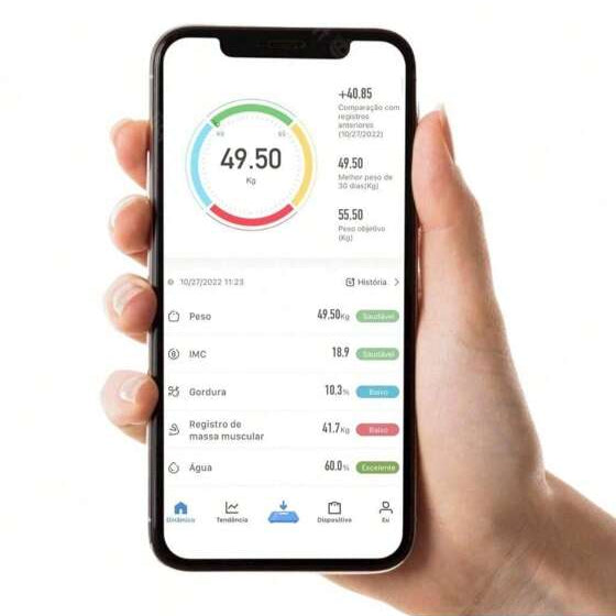 BalancePro® - Balança Digital Inteligente Bioimpedância Bluetooth Corporal | Acompanha sua evolução do início ao fim | App gratuito para Android e IOS