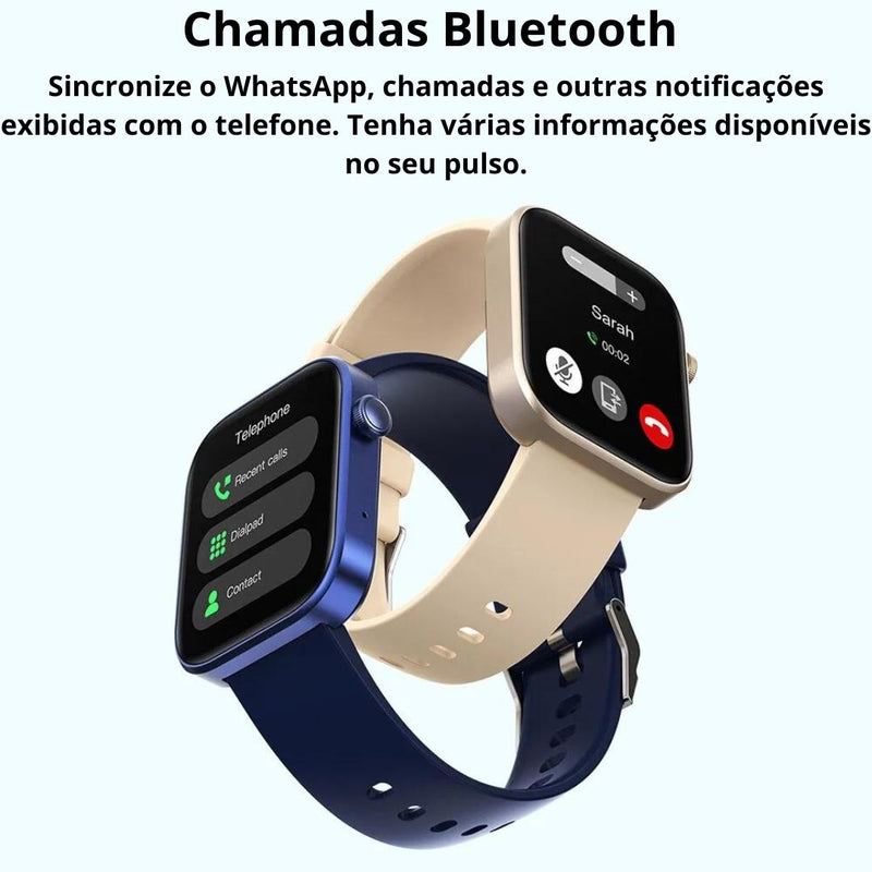 MaxFit® - Recebe e Faz Ligações | Monitore Sua Saúde | iPhone e Android