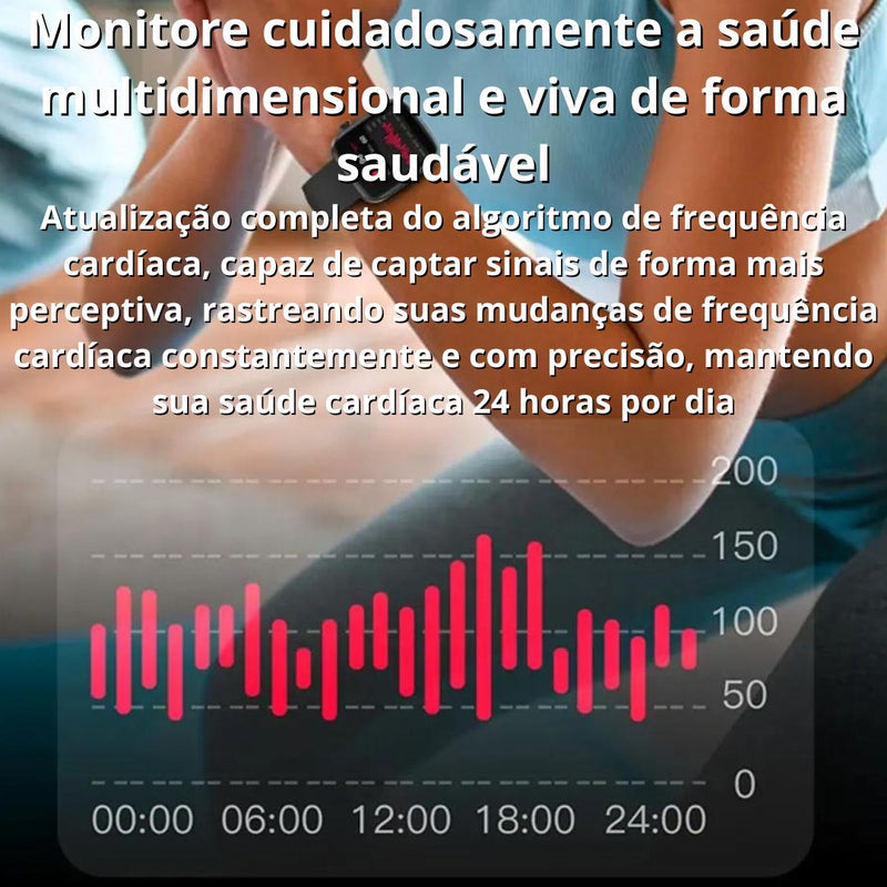 MaxFit® - Recebe e Faz Ligações | Monitore Sua Saúde | iPhone e Android