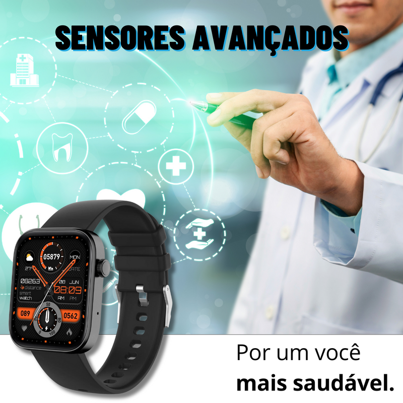 MaxFit® - Recebe e Faz Ligações | Monitore Sua Saúde | iPhone e Android