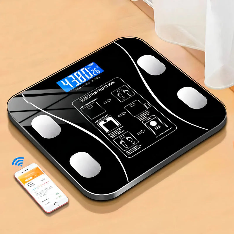 BalancePro® - Balança Digital Inteligente Bioimpedância Bluetooth Corporal | Acompanha sua evolução do início ao fim | App gratuito para Android e IOS
