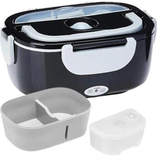 NutriPro® - Kit Completo Marmita Térmica Elétrica Inox Portátil Bivolt + Bolsa Térmica