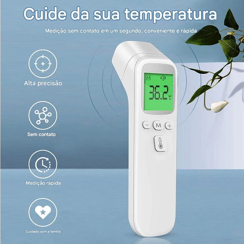 TermoFit® - Termômetro Infravermelho Digital Portátil | Controle Térmico Para Seu Corpo