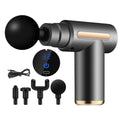 RelaxPro® - Pistola Massageadora Profissional 4 em 1 Portátil, Potente e Profunda