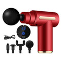 RelaxPro® - Pistola Massageadora Profissional 4 em 1 Portátil, Potente e Profunda