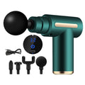 RelaxPro® - Pistola Massageadora Profissional 4 em 1 Portátil, Potente e Profunda