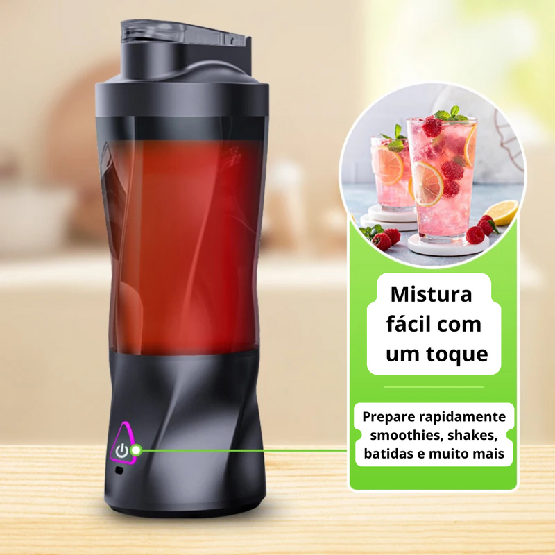 BlendFit® - Liquidificador Portátil Multifuncional | Faça shakes, sucos, pré e pós treinos onde estiver | Beba direto do copo
