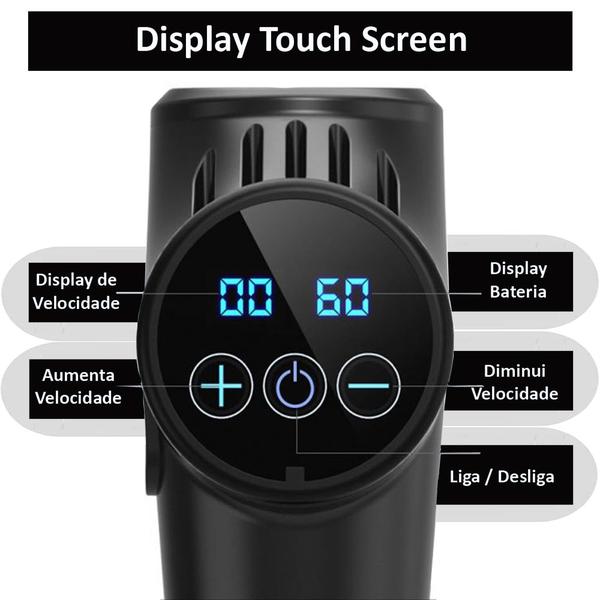 PulseForcePro® – Pistola Massageadora de Alta Performance com 30 Velocidades e 6 Ponteiras